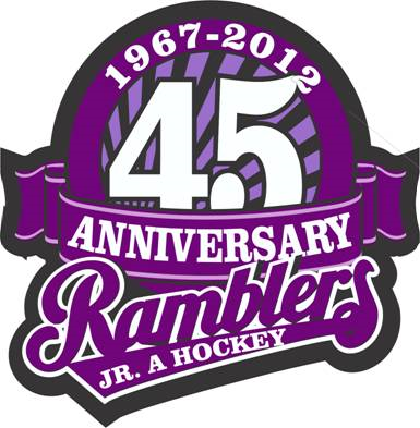 Amherst Ramblers 2011 Anniversary Logo iron on transfers for T-shirts